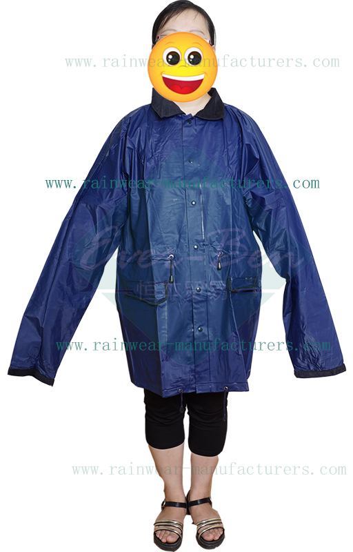 PVC waterproof clothing-womens rain mac-waterproof rain gear-heavy rain coat